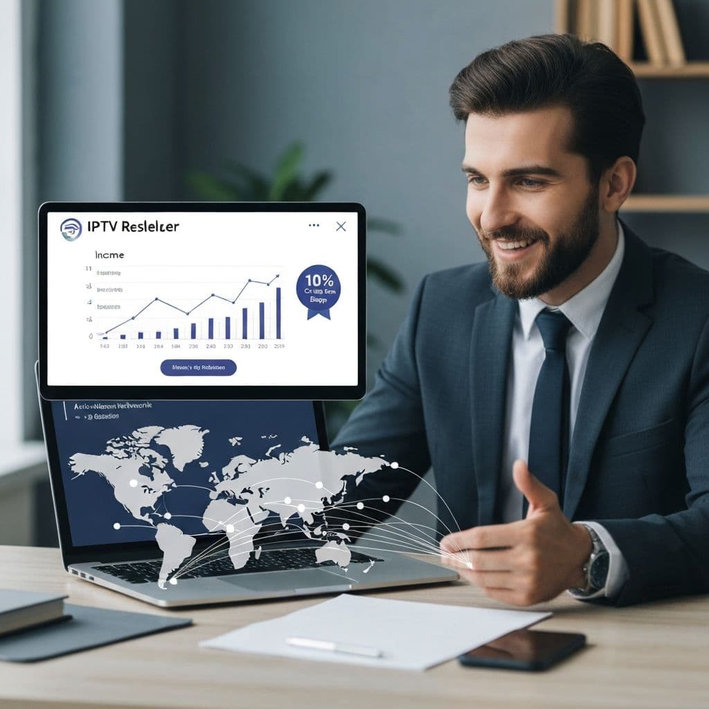 IPTV Reseller Business - Earn passive income with 10% extra credits